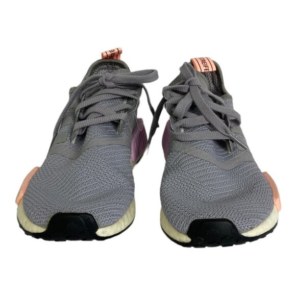 Adidas NMD R1 Running Shoes Grey Size 5.5 Sneakers Reflective Foam Cushioned NEW - Picture 6 of 11